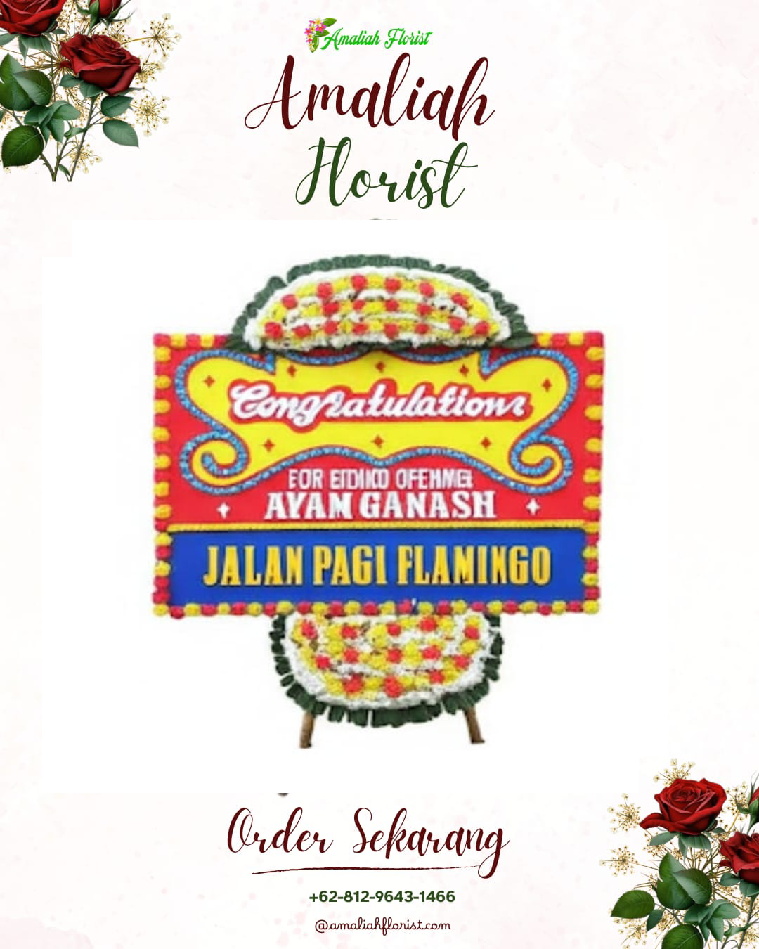 Sewa Papan Bunga Sooko